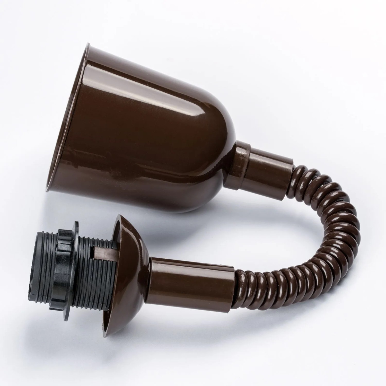 Braunes, ausziehbares Orion Lightstyle Zugpendel (max. 120 cm) mit E27 Fassung für Lampen & Leuchten.