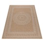 Beiger Ayyildiz Outdoor-Teppich Dhaka (200x290 cm) mit Vintage-Muster für Balkon und Terrasse.