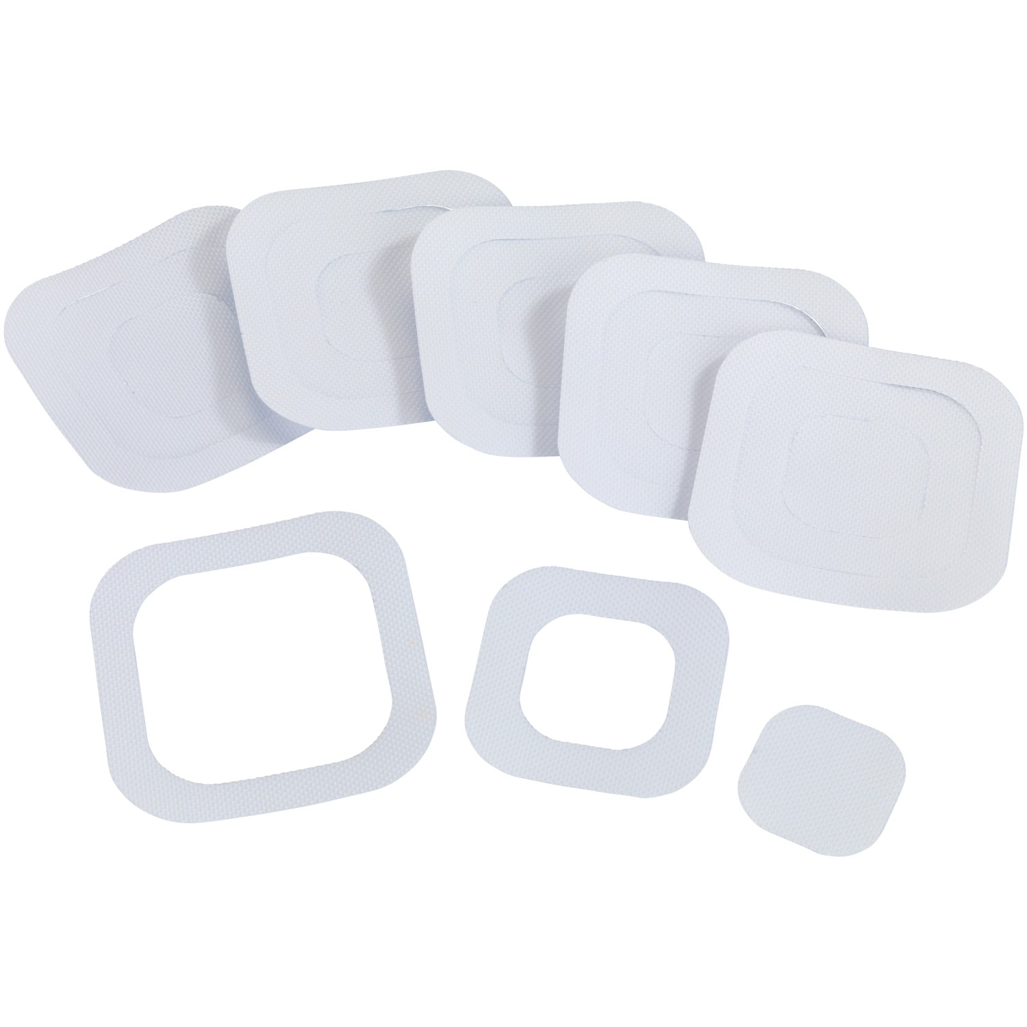 PATIKIL Anti-Rutsch-Aufkleber Für Badewanne - 6er Set 9x7cm Grau Mit Schaber