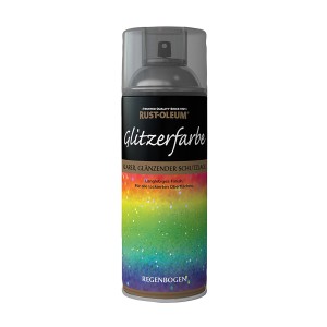 Rust-Oleum Sprühlack Glitzerfarbe Regenbogen, 400ml Dose. Für funkelnde Effekte auf Oberflächen.