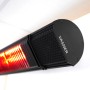 VASNER Appino BEATZZ Bluetooth Infrarot-Heizstrahler 2000 W, schwarz. Terrassenheizstrahler mit Musik.