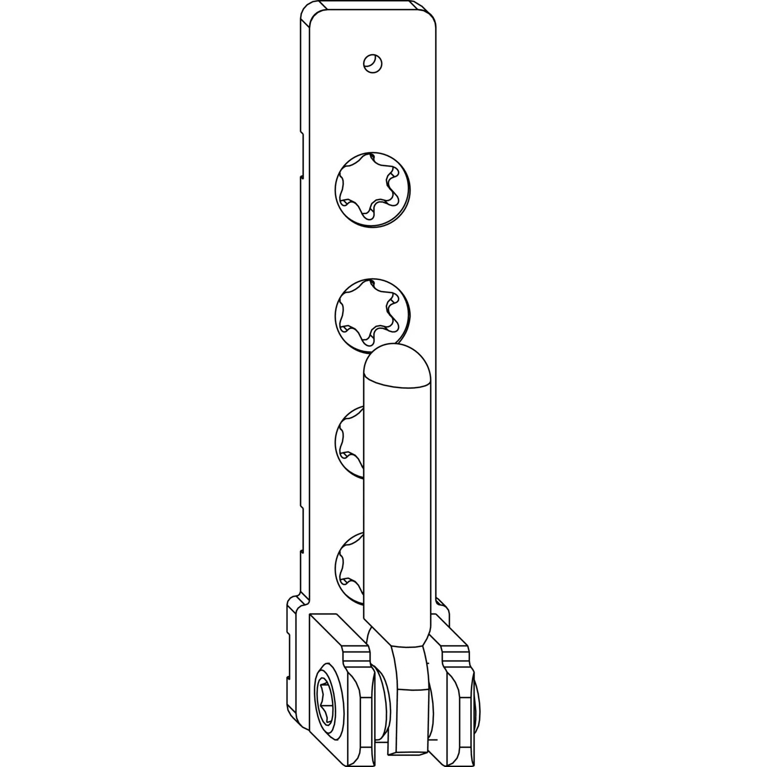 Maco Ecklager Pvc mit 7mm Tragezapfen Länge 3mm 100kg Weiß