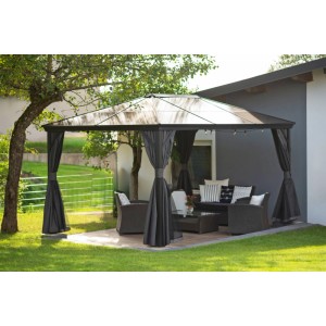 Sojag Aluminium-Pavillon Verona 10 x 14 Anthrazit 423 cm x 298 cm x 261 cm