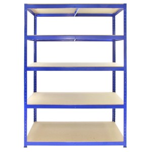 Blaues Monstershop T-Rax Lagerregal, 120cm breit, mit 5 Regalböden aus MDF.