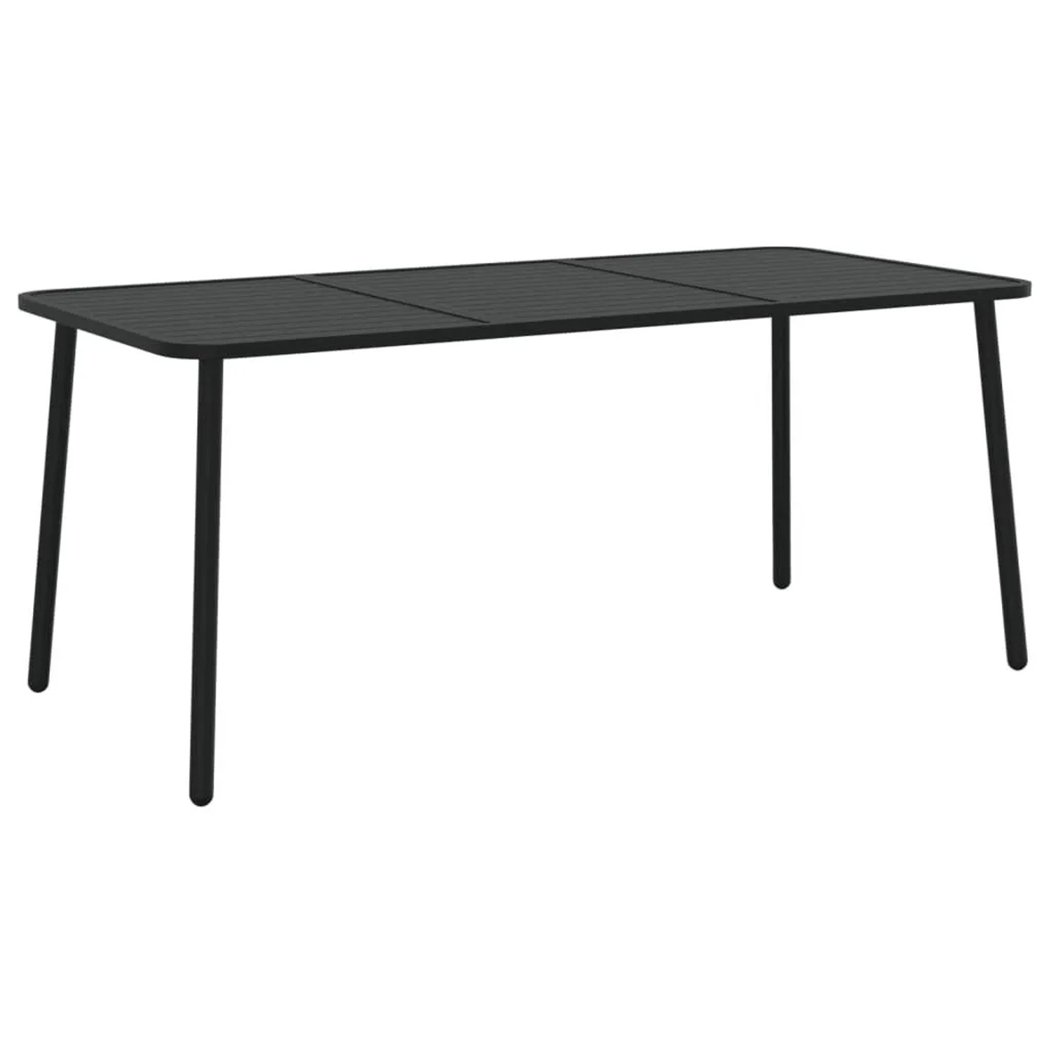 Furnicato Gartentisch Anthrazit 165x80x71 Cm Stahl