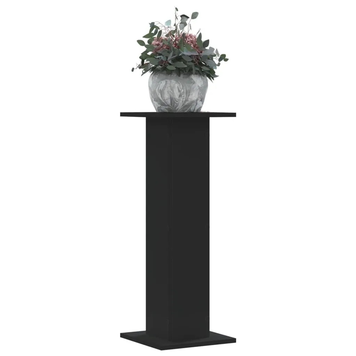 vidaXL Pflanzenständer 2 Stk Schwarz 30x30x80 cm Holzwerkstoff 3307865