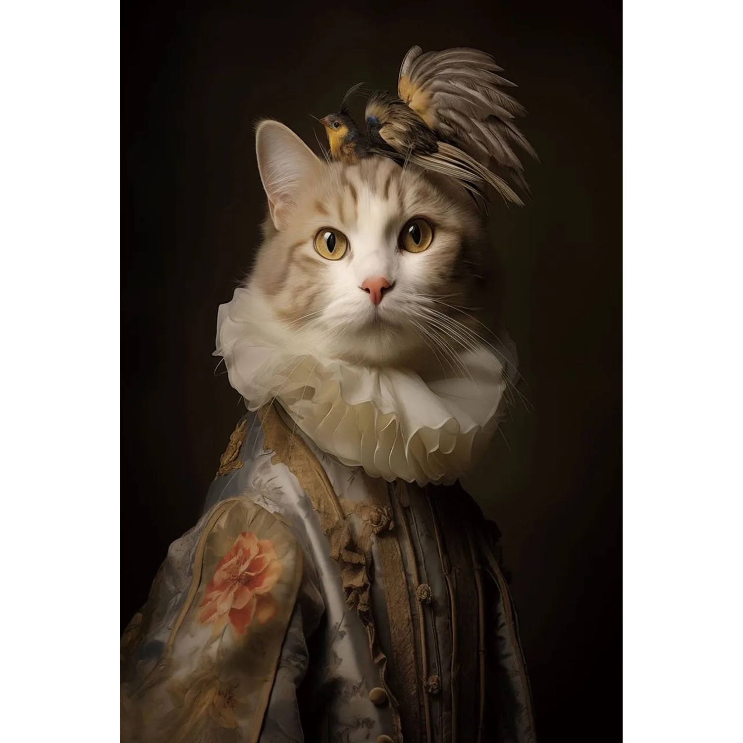 Art Universe Glasbilder Aristocratic Cat 60 x 90 cm
