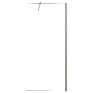 AICA Walk-In Duschkabine, 90x200cm, 8mm NANO Glas, mit Stabilisator.