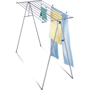 Leifheit Hochtrockner Linomaxx 210 Wäscheständer mit Wäsche, ideal für große Wäschestücke.
