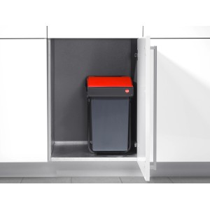 Hailo Einbau-Mülleimer Multi Box mit 2 Fächern (2x14L) im Unterschrank. Praktisches Mülltrennsystem.