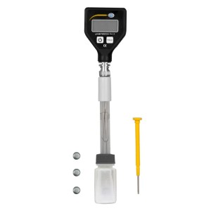 PCE Instruments pH Wert Tester PH 17: pH-Messgerät mit Zubehör für präzise Messungen.