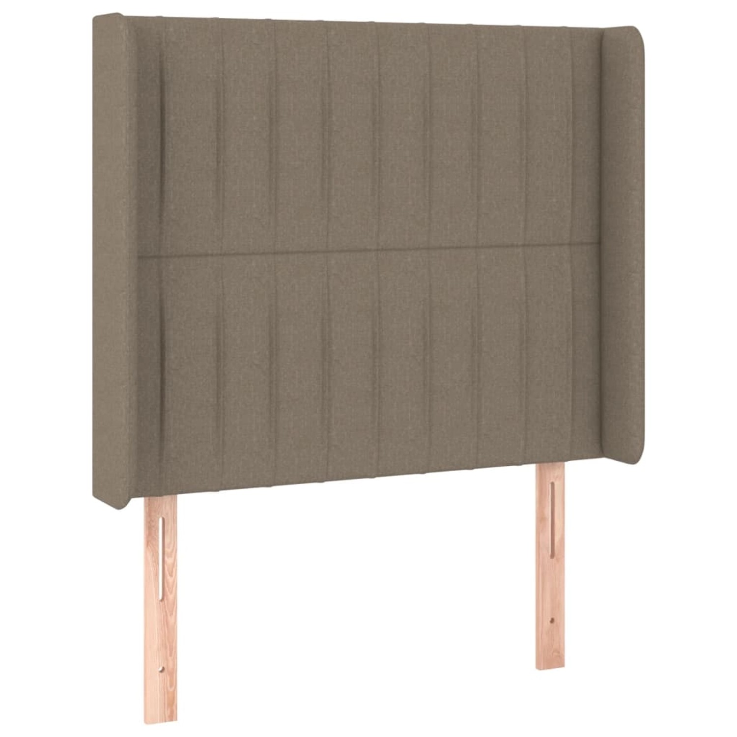 vidaXL LED Kopfteil Taupe 83x16x118/128 cm Stoff 3124264