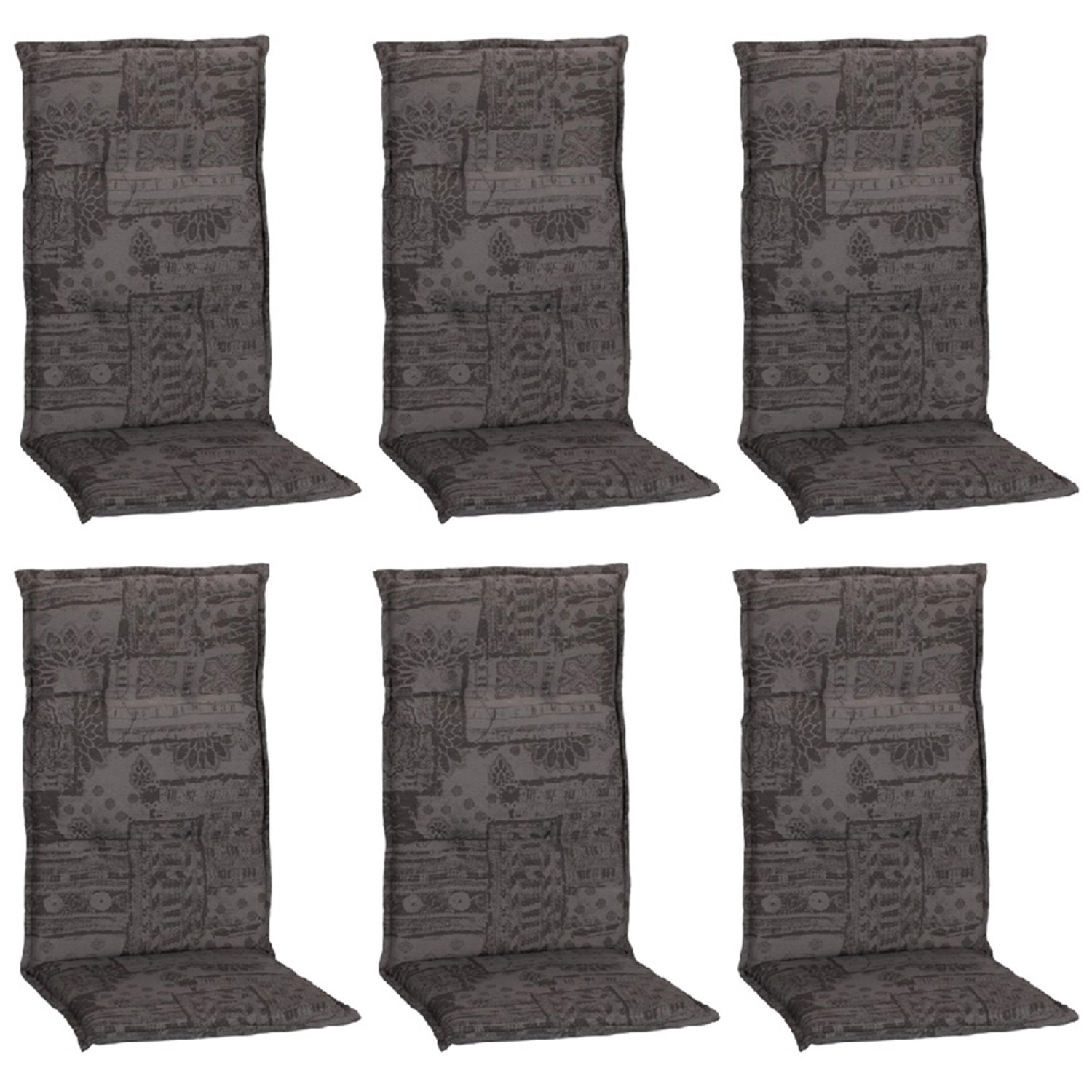 Beo Sitzauflage Hochlehner Boa Vista 6er-Set Braun günstig online kaufen