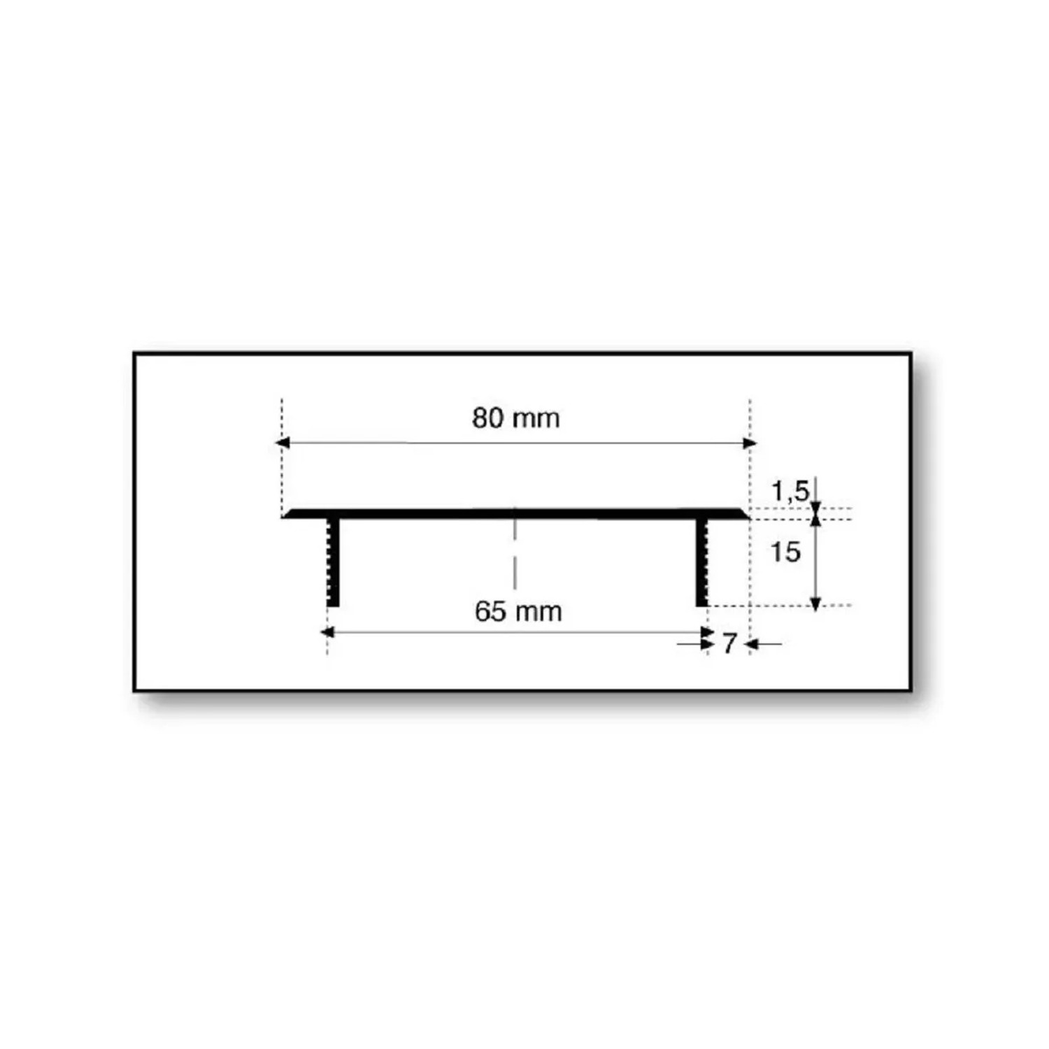Lüftungsstegblech Aus Aluminium – 500x80 Mm, Rechtecklochung 30x6 Mm, Weiß (RAL 9010)