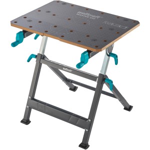 Wolfcraft Master 650 Ergo Werkbank: Höhenverstellbarer Spanntisch mit Schnellklappfunktion.