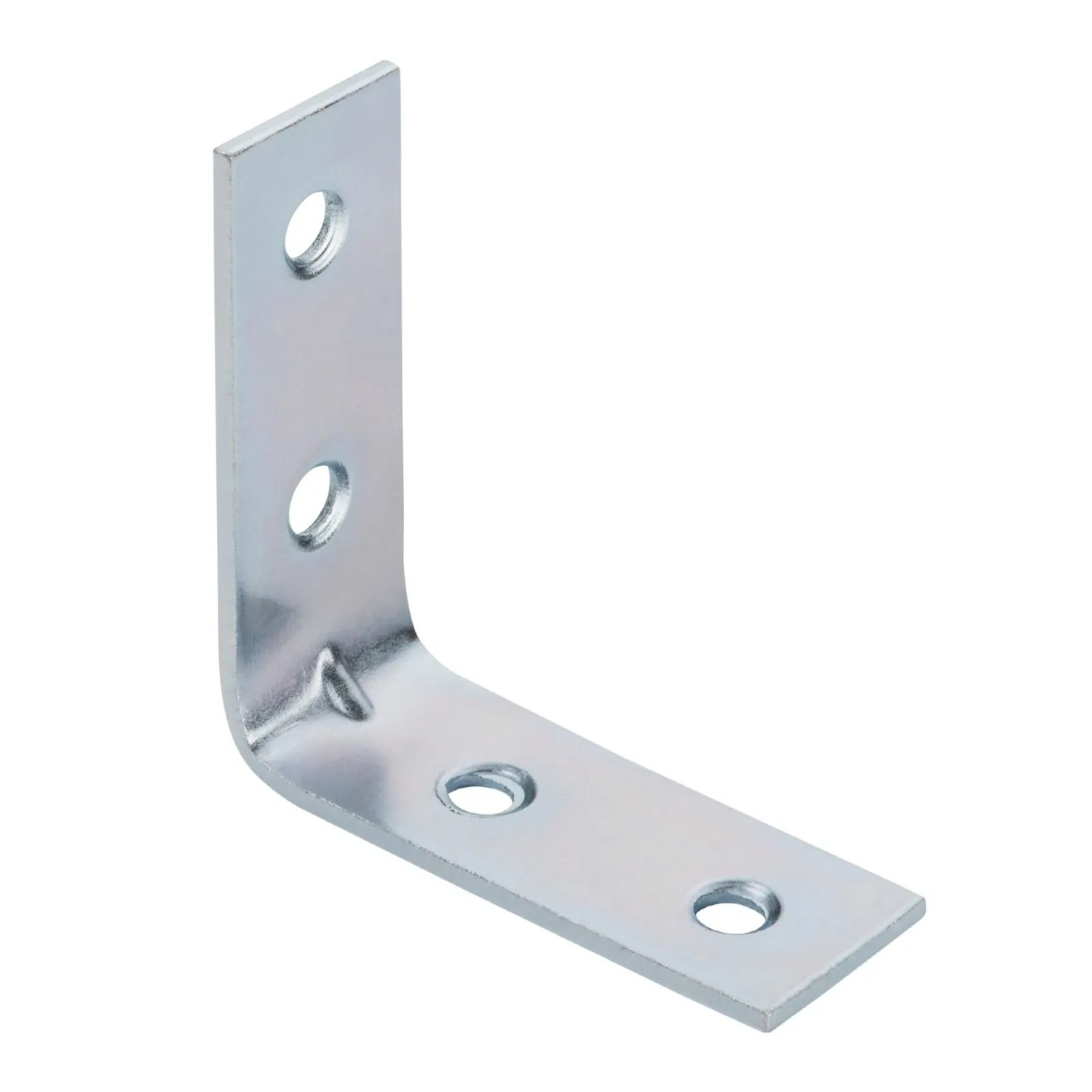 SOTECH 10 x Winkelverbinder 40 x 40 x 15 x 1,5 mm Stahl Verzinkt Lochung Gesenkt mit Sicke