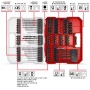 Einhell Bit- und Bohrerset XL-Case, 95-teilig, für Werkzeug- und Bohrarbeiten.