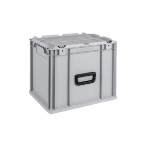 Graue Eurobox NextGen Portable, 30 Liter, mit Tragegriff. Ideal als Stapelbehälter und Transportbox.