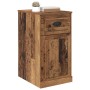 vidaXL Seitenschrank Altholz, Wohnzimmerschrank mit Schublade und Tür, 75cm hoch.
