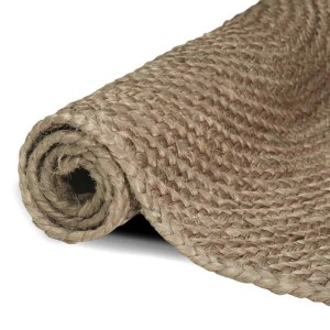 vidaXL Bereichsteppiche Rechtwinklig Grau 120 x 170 cm Jute 42010541
