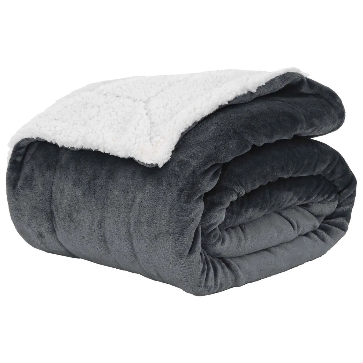 vidaXL Überwurfdecke Dunkelgrau 150 x 200 cm Fleece 42016982