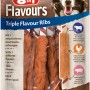 8in1 Triple Flavour Ribs, 6 Stück. Hunde-Snack mit Rind, Huhn und Schwein für lang anhaltenden Kauspaß.