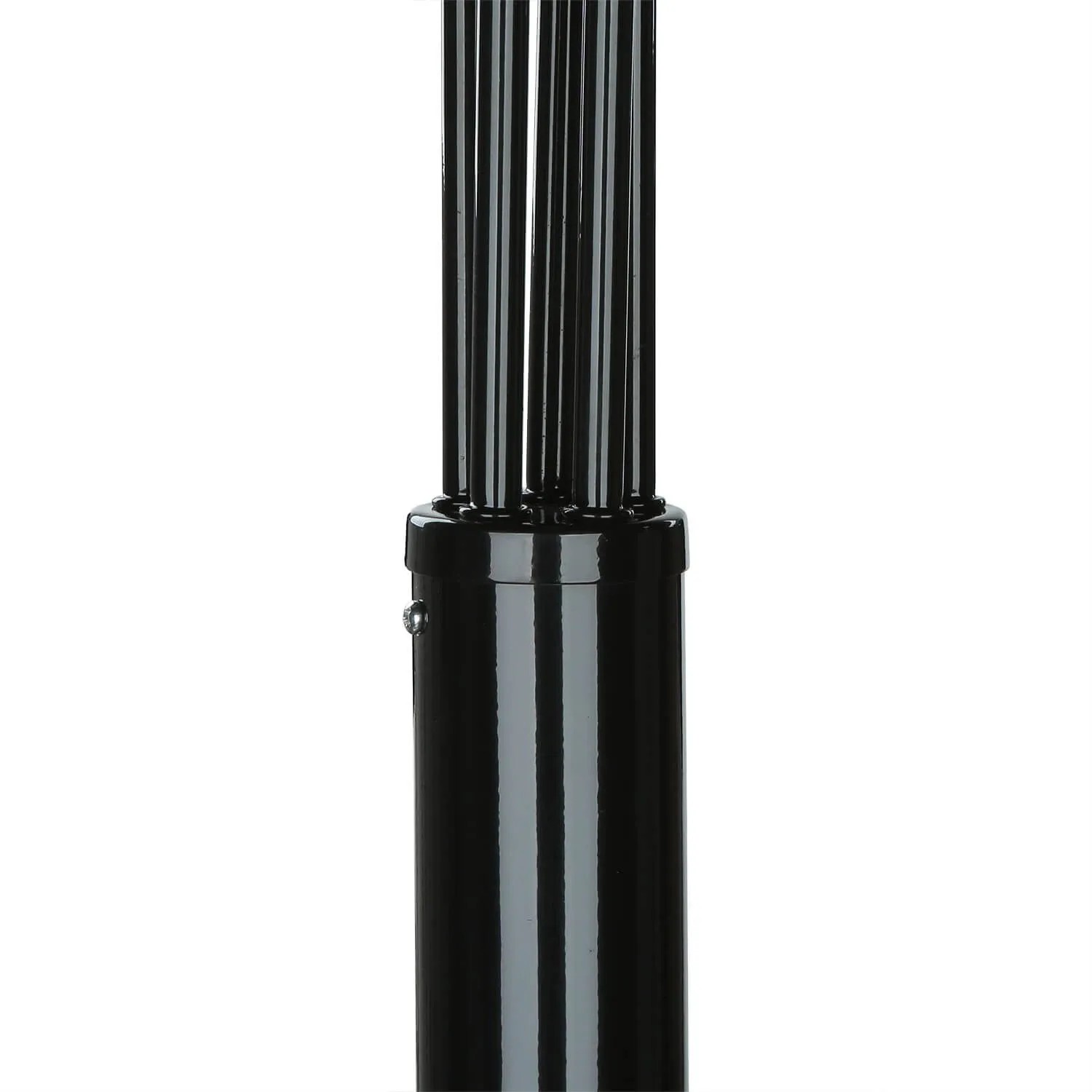 Licht-Erlebnisse Bogenleuchte Verstellbar 200 cm Hoch 5-Flammig E14 Leinen Metall Marmorfuß_7