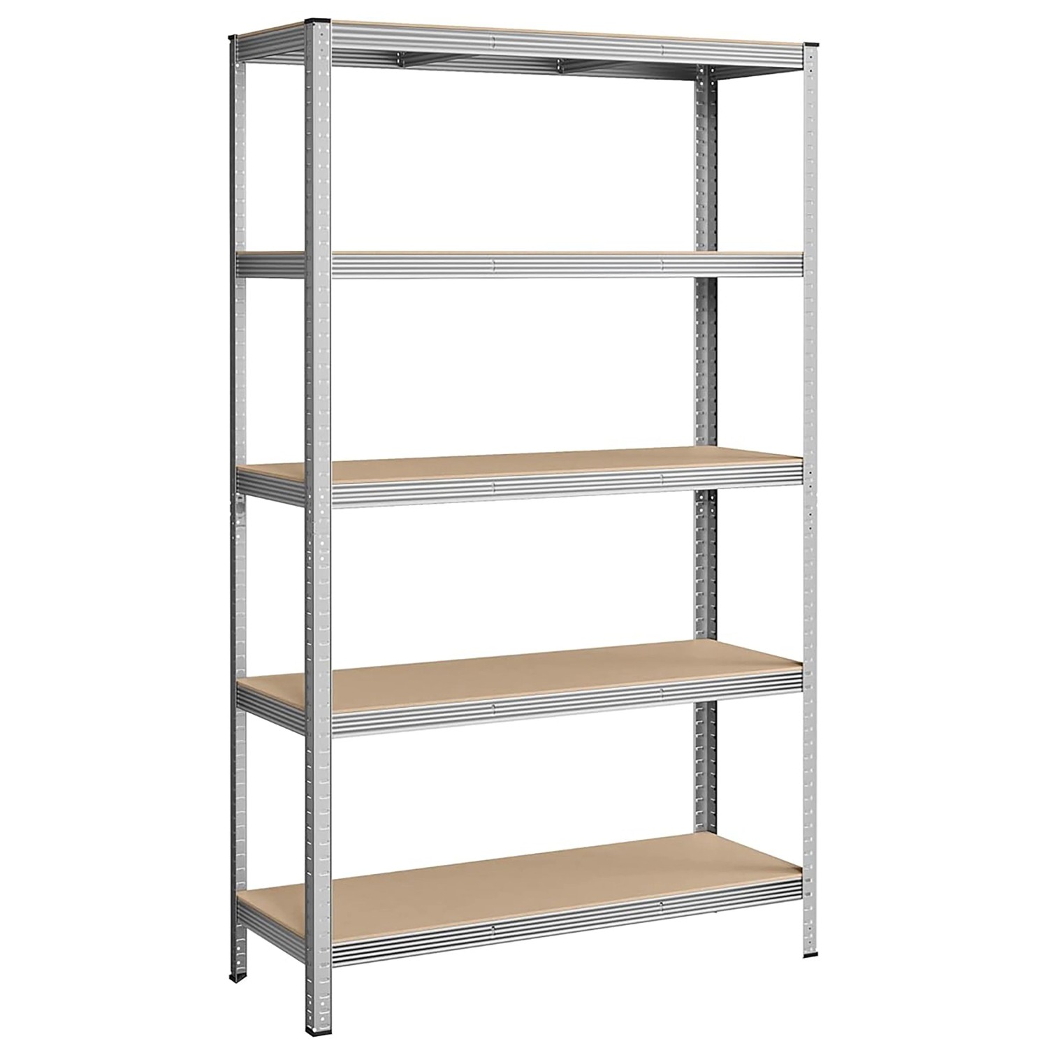 Songmics Schwerlastregal Cozory 60 x 120 x 200 cm Braun-Silber günstig online kaufen