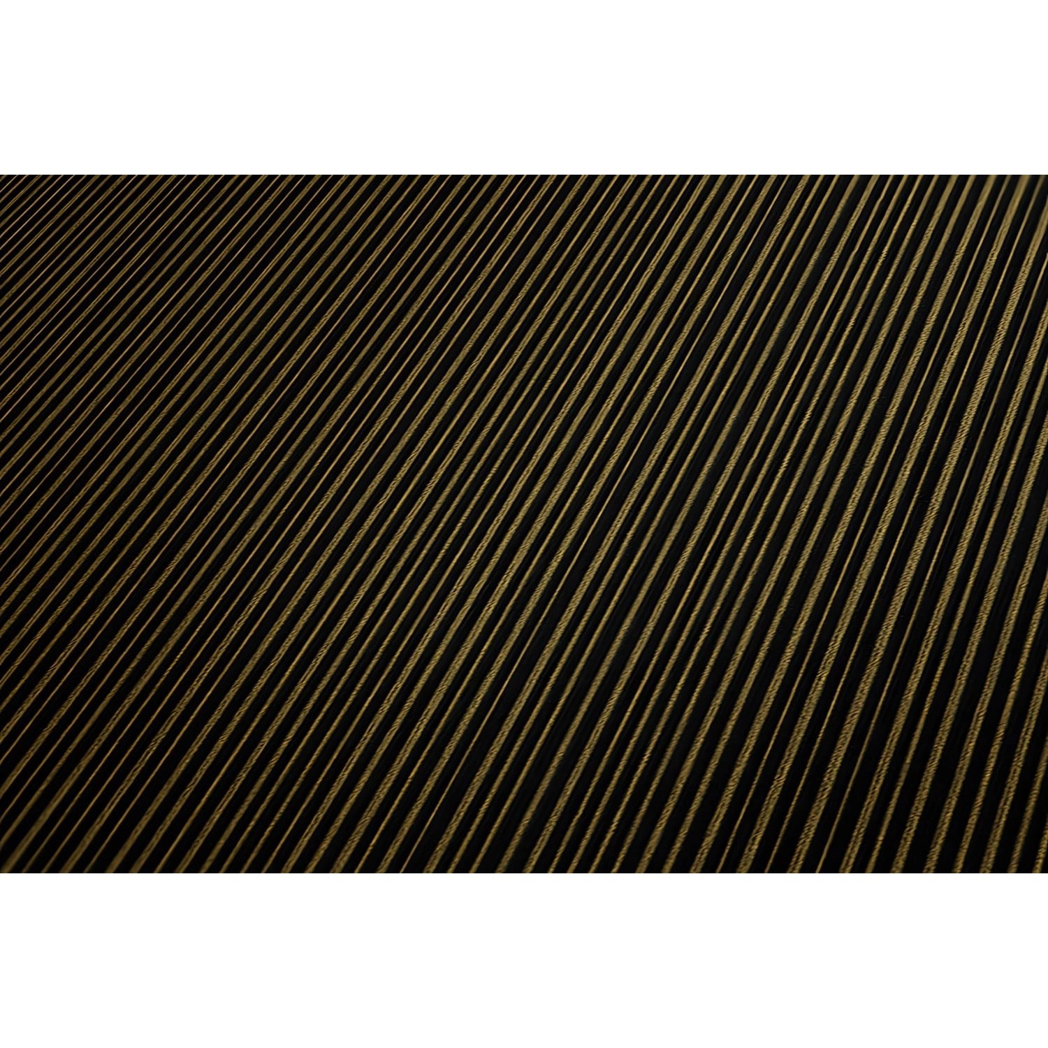 Grafik Tapete Streifen in Schwarz und Gold, glänzend. Dekorative Vliestapete für Wohnräume.