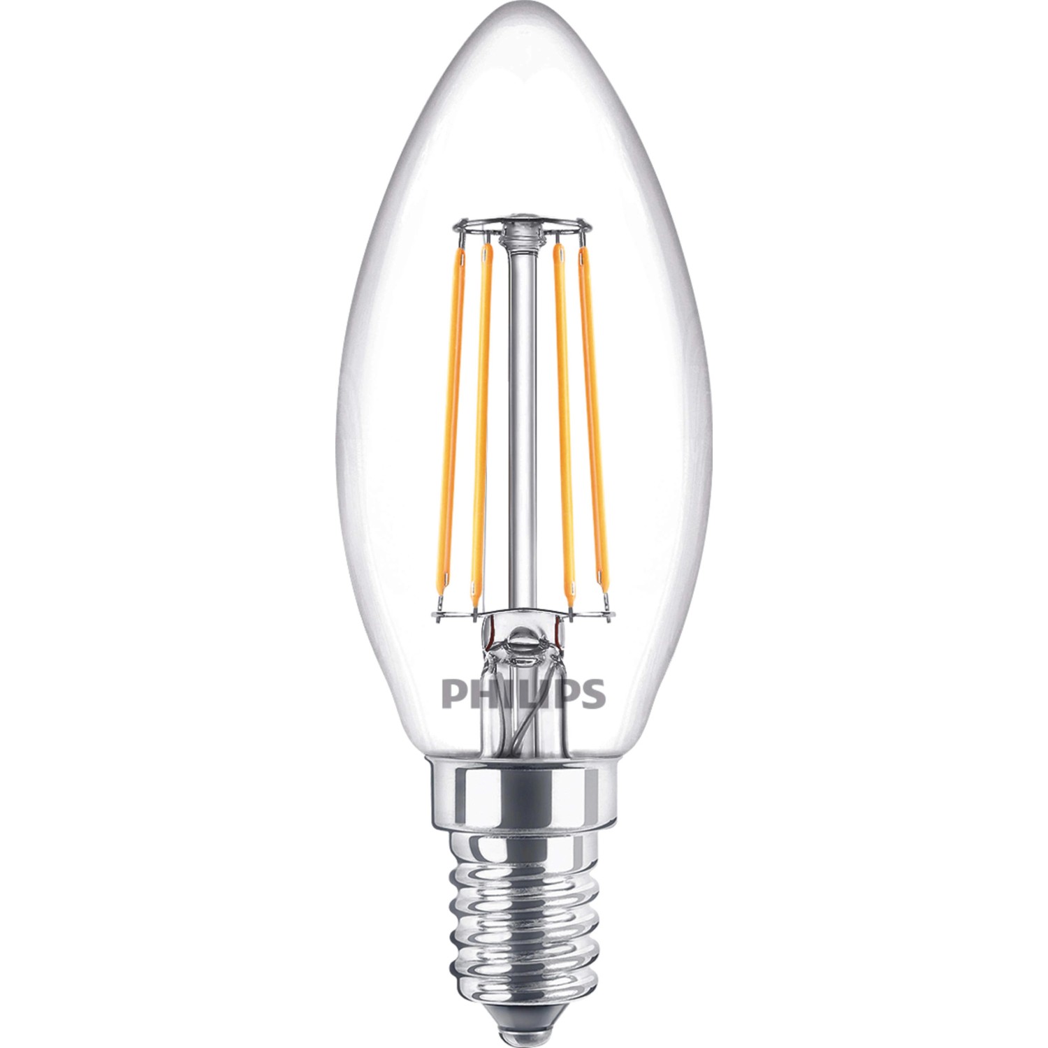 Philips LED-Leuchtmittel E14 Kerzenform 4,3 W 470 lm 9,7 x 3,5 cm (H x Ø)