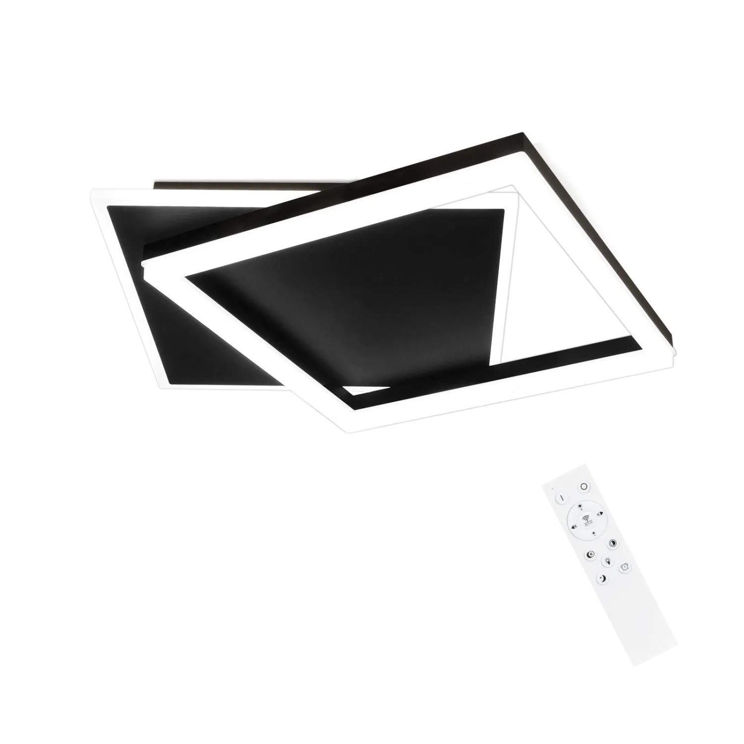 NETTLIFE LED Deckenleuchte aus Metall L44cmSchwarz-1