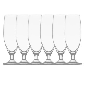Ich-Zapfe Biertulpen Set, 6 klare Gläser à 0,5 Liter, ideal für Bierliebhaber.