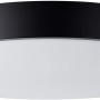 Schlichte, runde LED-Deckenleuchte Slimline, Ø 49 cm, in Weiß und Schwarz.