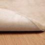 vidaXL Kunstfell Hasen Teppich Olite Taupe Ø 120 cm Polyester 42021757_8