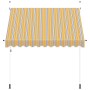 vidaXL Einziehbare Markise Handbetrieben 250 cm Gelb/Blau Gestreift 43227_3