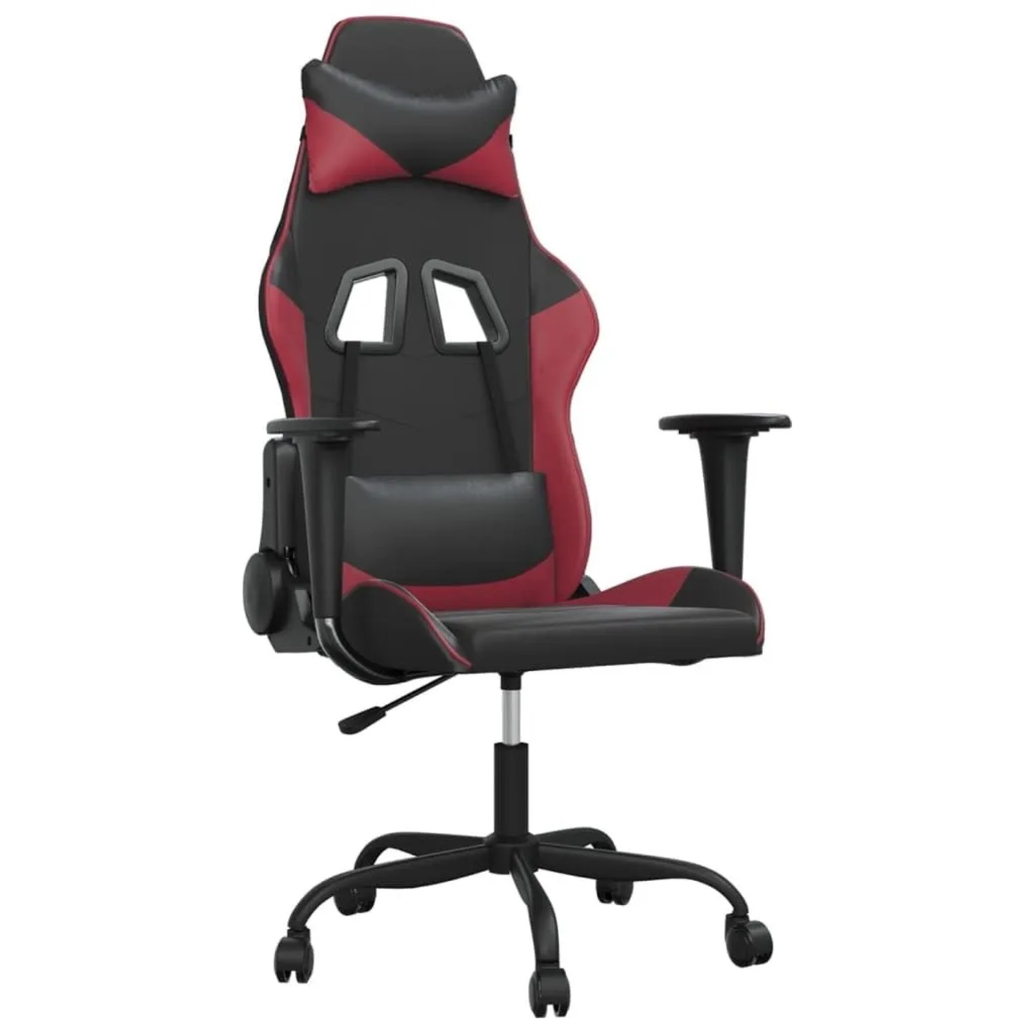 vidaXL Gaming-Stuhl Schwarz und Weinrot Kunstleder 3143648 günstig online kaufen