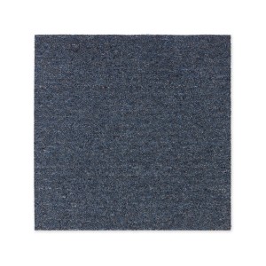 Blaue Karat Teppichfliese Moskau, selbstliegend, 50x50 cm, Schlingenflor.