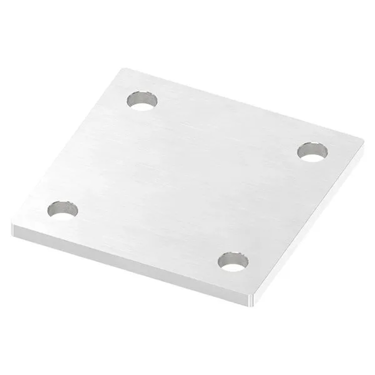 FeNau Ankerplatte Maße 100 X 100 X 6 mm Mit 4 Bohrungen Á Ø 11 mm V2A