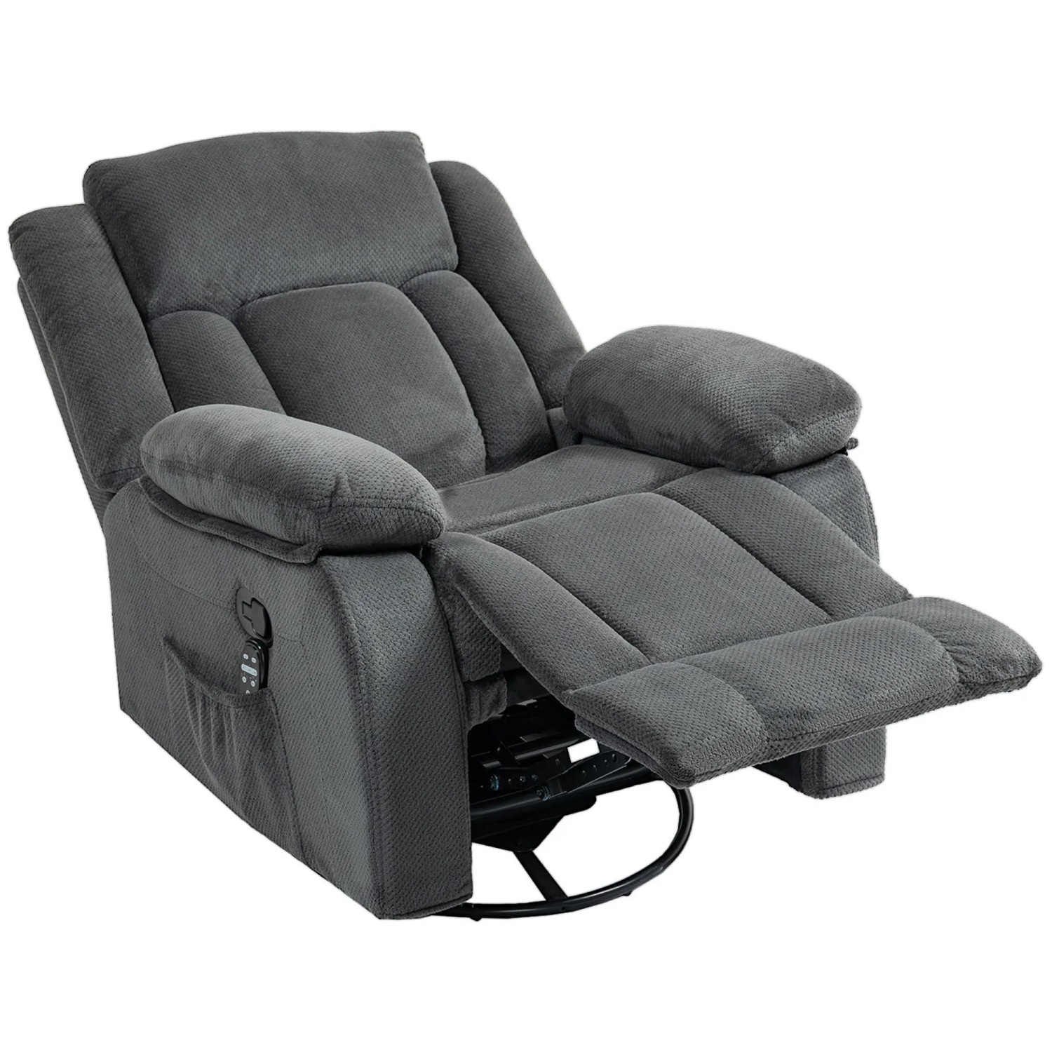 HOMCOM Relaxsessel Polyester Schaumstoff 92 x 92 x 102 cm Grau