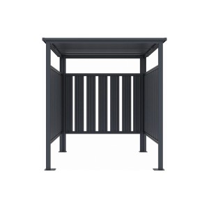 Vente-unique Fahrradbox Coperno Anthrazitgrau 170 cm