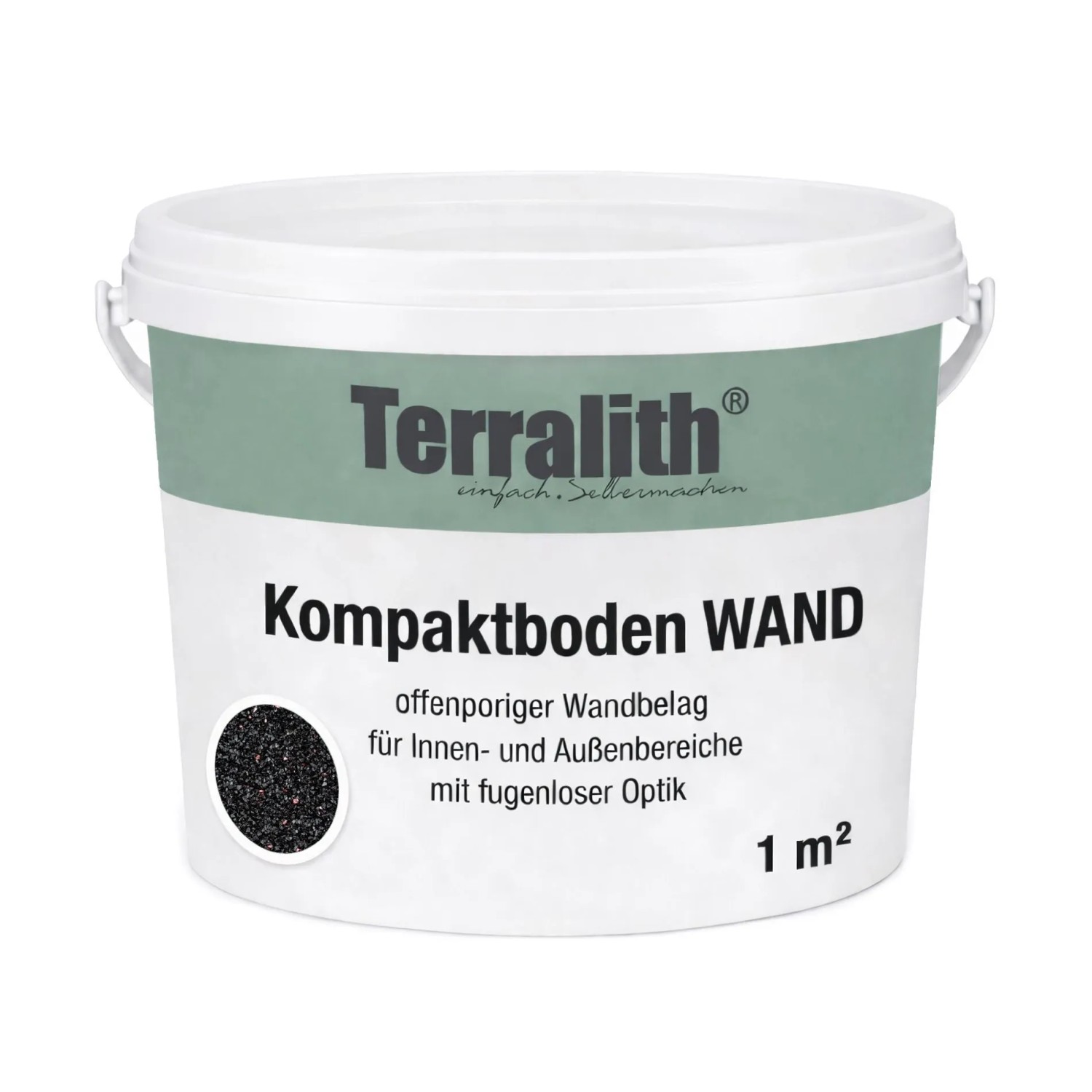 Terralith Kompaktboden Wand Mix Nero 107 für 1 m²