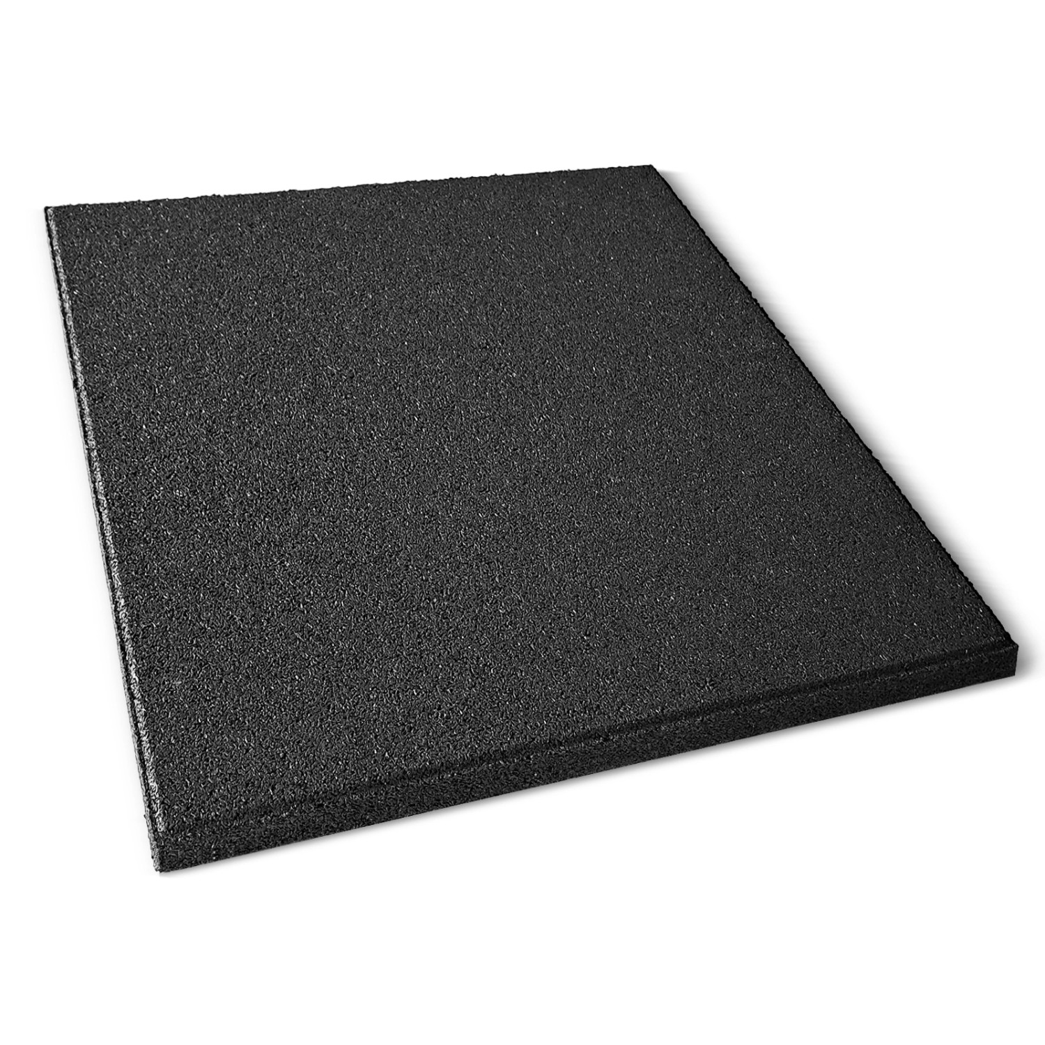 KARAT Fallschutzmatte Elastikmatte Fallschutzplatte mit Drainage 50 x 50 x 2,5 cm Grau