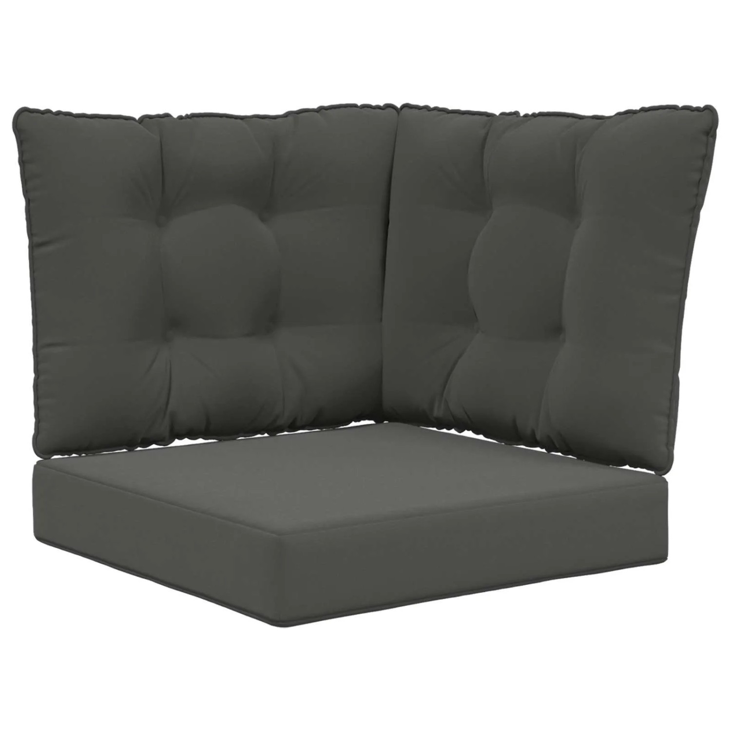 vidaXL Sofakissen für Draußen 3-Tlg Anthrazit Polyester 900795