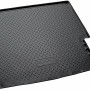 Schwarze Gummi Kofferraumwanne für BMW X3 (F25) 2010-2017, passgenau mit Rand.