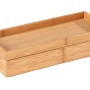 Rechteckige Wenko Bambus Box Terra mit Deckel, 24x10x6cm, zur Aufbewahrung im Bad.