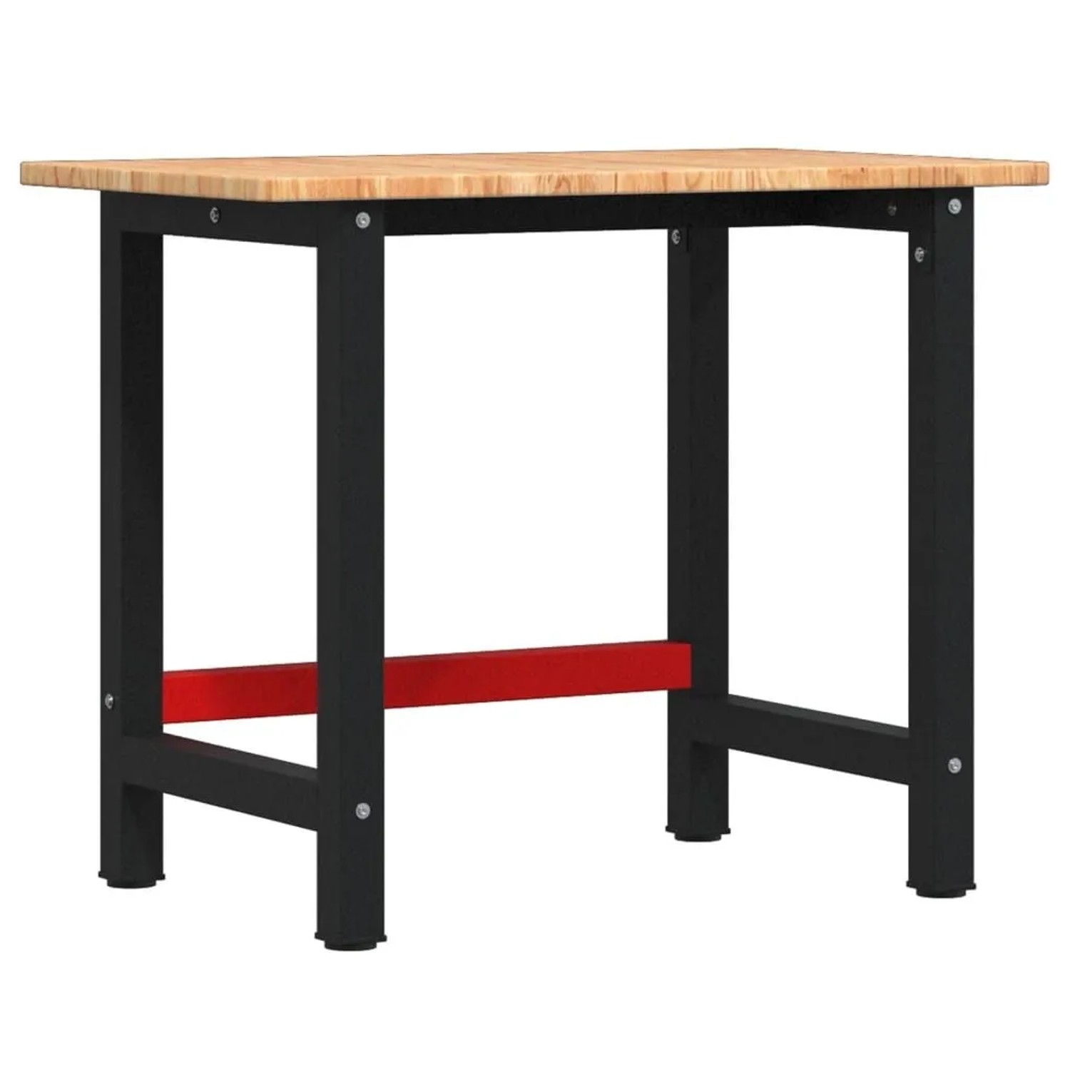 vidaXL Werkbank Hellbraun 100x60x81,5 cm Massivholz Eiche Rechteckig 3309658