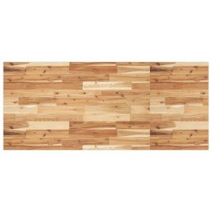 Rechteckige Waschtischplatte aus Akazienholz, geölt, 140x60 cm.