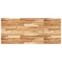 Rechteckige Waschtischplatte aus Akazienholz, geölt, 140x60 cm.