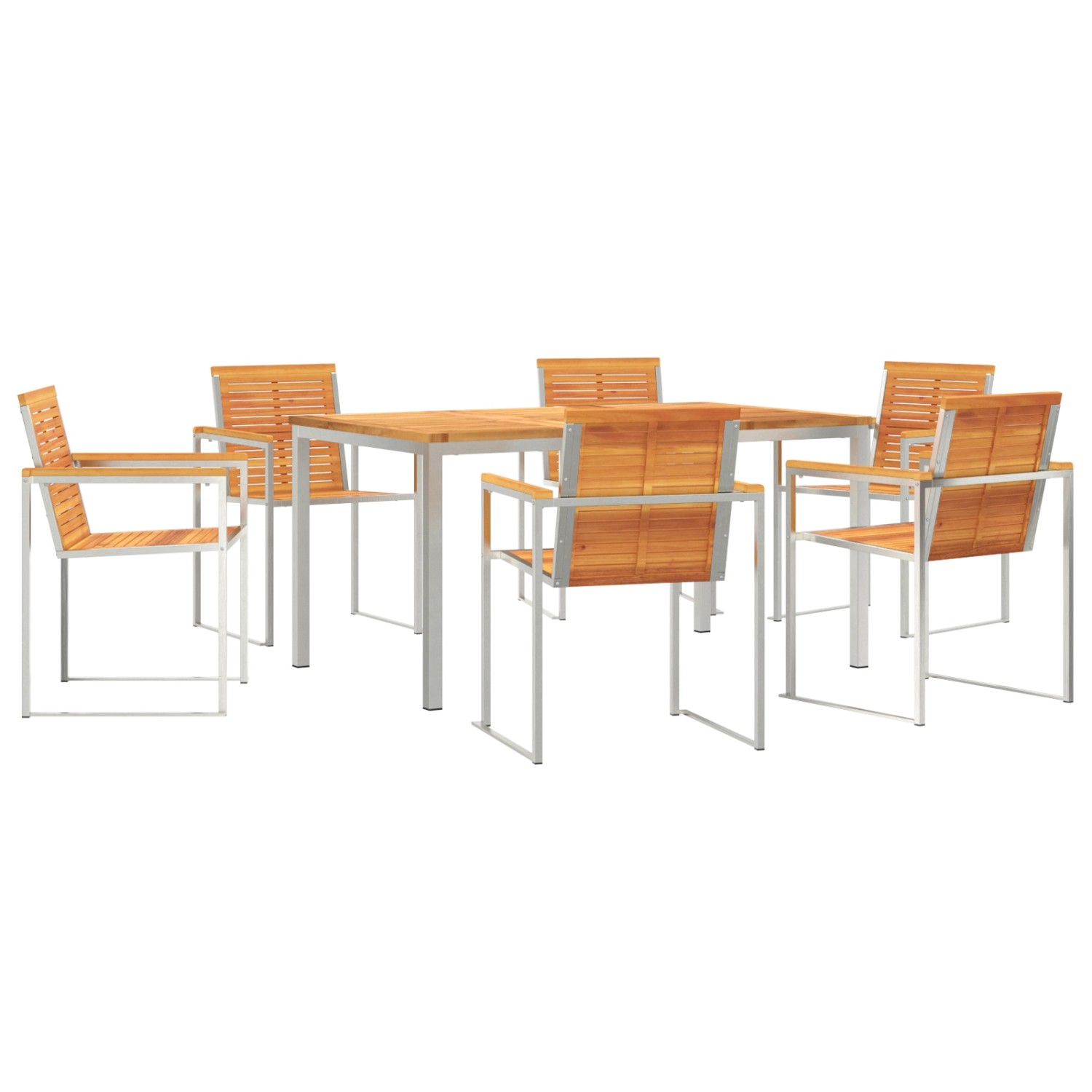 vidaXL 7-Teilige Garten Essgruppe Massivholz Akazie 3334808 günstig online kaufen