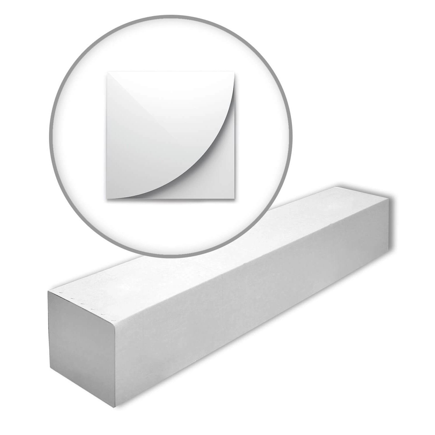 NOEL & MARQUET NMC CURVE-Box ARSTYL 3D Wandpaneele 1 Karton Set mit 6 Zierelementen 20,84 m2 Weiß